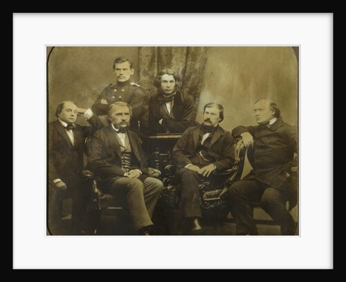 Sovremennik: Ivan Goncharov, Ivan Turgenev, Leo Tolstoy, Dmitri Grigorovich, Alexander Druzhinin and by Sergei Lvovich Levitsky