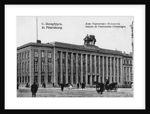 The German Embassy in Petersburg by Anonymous