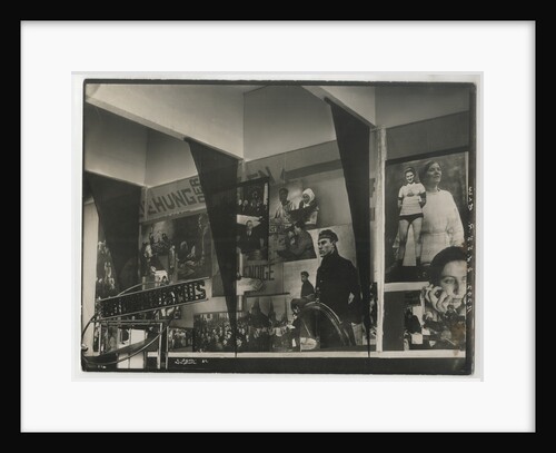 Interior of the Soviet pavilion at the International Press Exhibition, Cologne by El Lissitzky