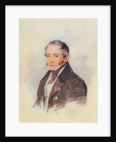 Portrait of the composer Count Matvey Vielgorsky, 1830s by Pyotr Fyodorovich Sokolov