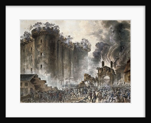 The Storming of the Bastille on 14 July 1789, c. 1789 by Jean Pierre Laurent Houel