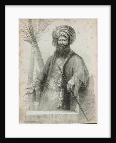 Giovanni Battista Belzoni Frontispiece from Narrative of the Operations and Recent Disco by Anonymous