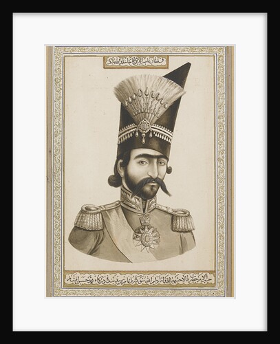 Portrait of Naser al-Din Shah Qajar, Second Half of the 19th cen by Muhammad Hassan Afshar
