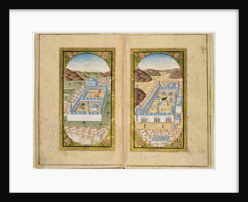 Al-Masjid al-Nabawi and Masjid al-Haram, 1783 by Mustafa Halimi