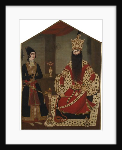 Portrait of Fath Ali Shah Standing, ca 1820 by Mihr Ali