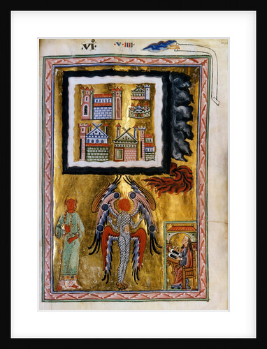 The Completion of the Cosmos (Vision from Liber Divinorum Operum), ca 1220-1230 by Anonymous