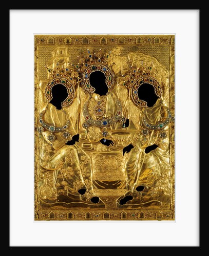 Oklad Cover for the Holy Trinity icon by Andrei Rublev, 1600-1625 by Ancient Russian Art