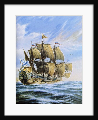 Russian ship of the line Poltava, 1712 by Anonymous