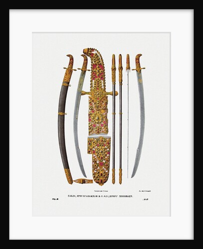 The sabre of Grand Prince Vladimir II Monomakh of Kiev, 1840s by Fyodor Grigoryevich Solntsev