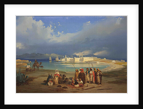 The Isthmus of Suez, ca 1845 by Ippolito Caffi
