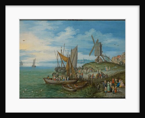 The Mill at the pier, 1613 by Jan Brueghel the Elder