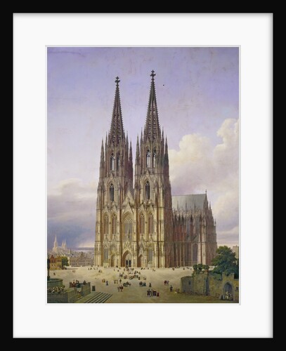 Ideal View of the Cologne Cathedral, 1834-1836 by Carl Georg Hasenpflug