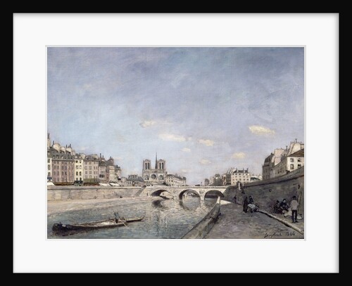 The Seine and Notre-Dame, 1864 by Johan Barthold Jongkind