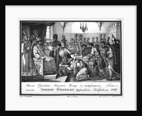 Yermaks Embassy at the Tsar Ivan the Terrible (From Illustrated Karamzin), 1836 by Boris Artemyevich Chorikov