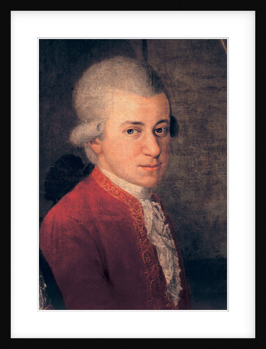 Wolfgang Amadeus Mozart Detail, 1781 by Johann Nepomuk della Croce