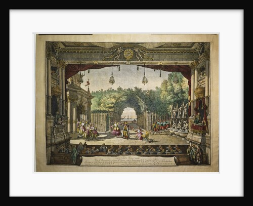 Ballet Le Turc Généreux in the Vienna Burgtheater, 1758 by Bernardo Bellotto