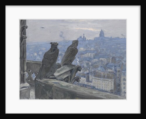 Paris as seen from the towers of Notre Dame, c. 1900 by Adolphe Étienne Auguste Moreau-Nélaton