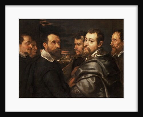 Self-Portrait in a Circle of Friends from Mantua, ca 1604 by Pieter Paul Rubens