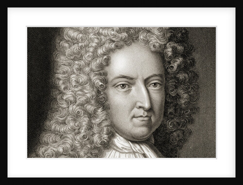 Daniel Defoe Detail, Early 18th cen by Michael Vandergucht
