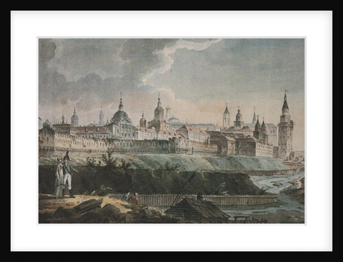 View of the Kitay-gorod from Ruins of the Cannon Laundry, Early 19th cen by Anonymous