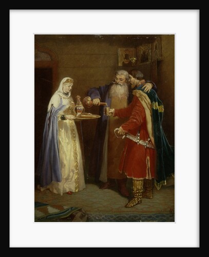 Boyars welcome (Prince Serebrenni visiting Boyar Morozov), 1865 by Vyacheslav Grigoryevich Schwarz