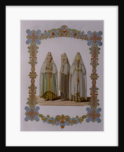 Costumes of Maidens from Torzhok by Fyodor Grigoryevich Solntsev