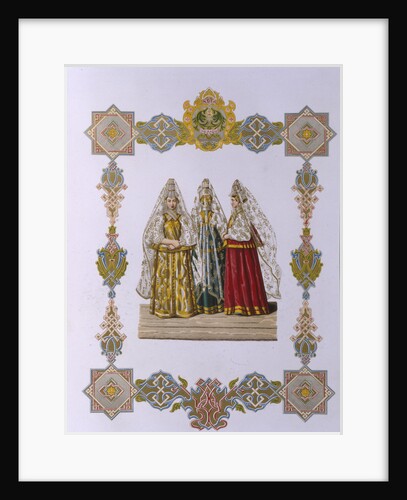 Summer Costumes of Women from Torzhok by Fyodor Grigoryevich Solntsev