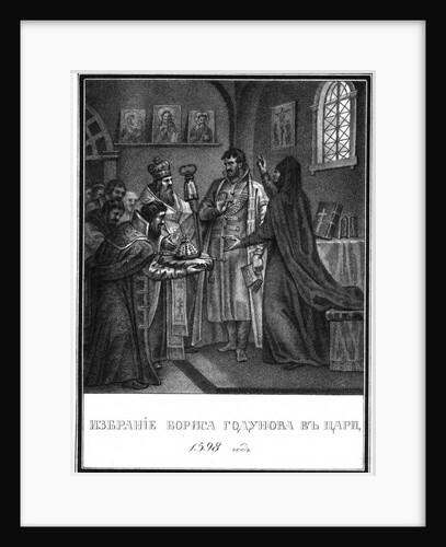 The Election of Boris Godunov to the Tsar. 1598 (From Illustrated Karamzin), 1836 by Boris Artemyevich Chorikov