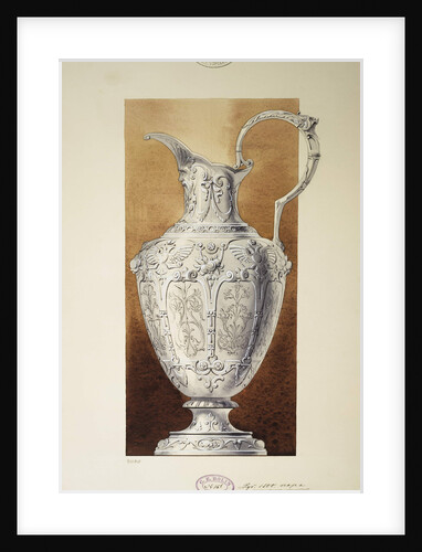 Design of a Ewer. (Series The Dowry of Grand Princess Maria Pavlovna), 1907-1908 by Carl Edvard Bolin company