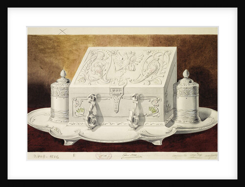 Design of an Inkstand Shaped like a Casket. (Series The Dowry of Grand Princess Maria Pavlovna), 1 by Carl Edvard Bolin company