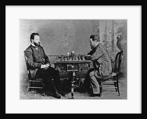 Mikhail Chigorin and William Steinitz in Havana, 1880, 1880 by Anonymous