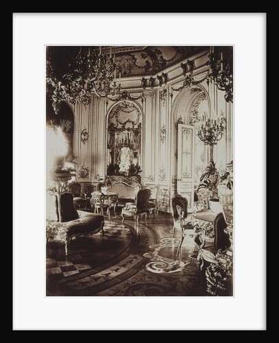 The Stroganov palace in Saint Petersburg. Oval Living Room, 1860s by Giovanni Bianchi