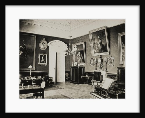 The Paskevich Residence in Gomel. Red living room, 1860s by Giovanni Bianchi