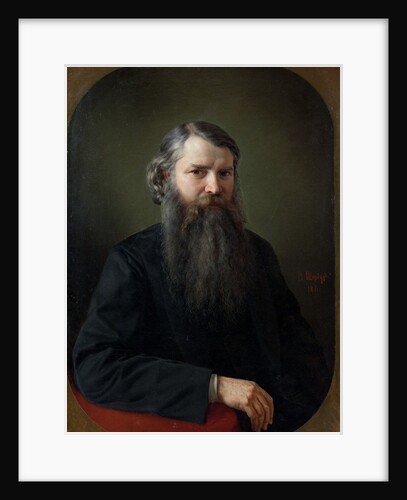 Portrait of Ivan Yegorovich Zabelin, 1871 by Vladimir Osipovich Sherwood