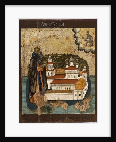 Saint Nilus of Lake Seliger, 18th century by Russian icon