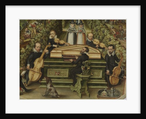 Spinet lid of Lucas Friedrich Behaim von Schwartzbach, 1619 by Anonymous