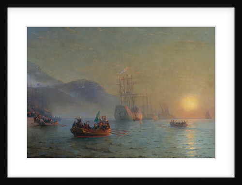 Christopher Columbus sailing from Palos, 1892 by Ivan Konstantinovich Aivazovsky