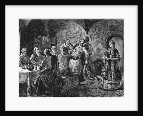 Prince Mikhail Vasiliyevich Skopin-Shuisky at the Feast of Count Vorotynsky by Alexander Efimovich Zemtsov