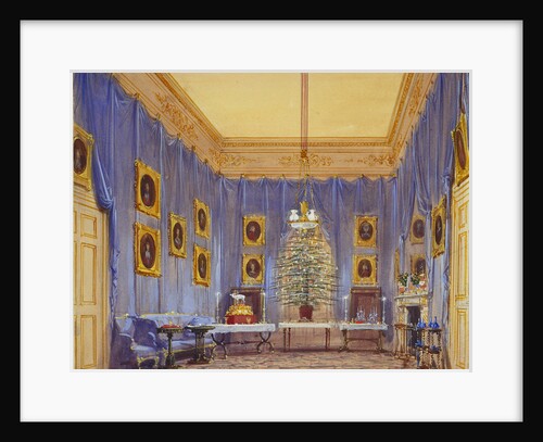 Queen Victorias Christmas Tree, Windsor Castle, 1845 by Joseph Nash