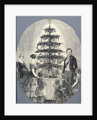 Christmas with Queen Victoria, Prince Albert, their children and Queen Victorias mother, in 1848 (f by Anonymous