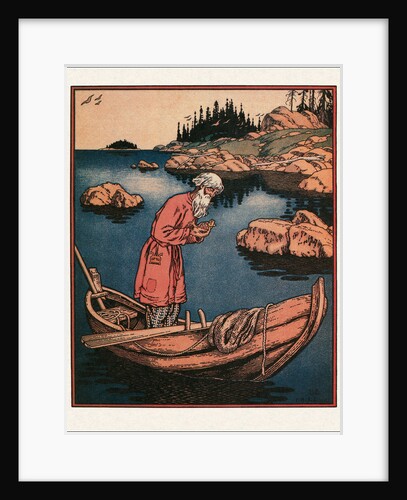 Illustration to the The Tale of the Fisherman and the Fish, 1933 by Ivan Yakovlevich Bilibin