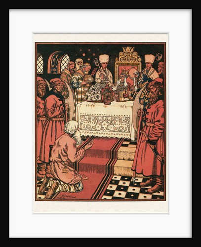 Illustration to the The Tale of the Fisherman and the Fish, 1933 by Ivan Yakovlevich Bilibin