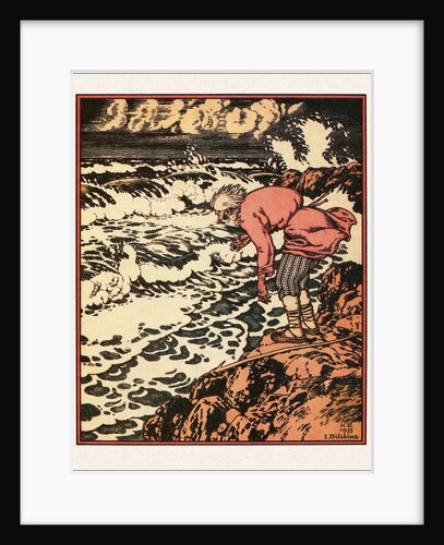 Illustration to the The Tale of the Fisherman and the Fish, 1933 by Ivan Yakovlevich Bilibin