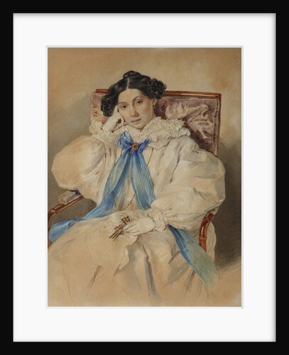 Portrait of Elizabeth Mikhailovna Khitrovo, 1838 by Pyotr Fyodorovich Sokolov