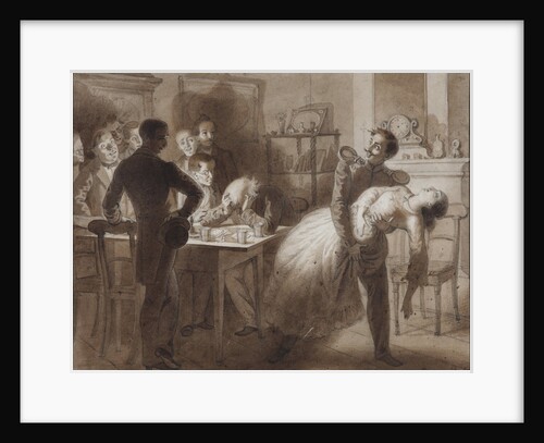 Illustration to the poem The Tambov Treasurers Wife by M. Lermontov, 1862 by Konstantin Dmitrievich Flavitski