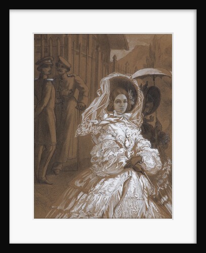 Princess Mary. Illustration to the novel A Hero of Our Time by Mikhail Lermontov, 1862 by Vasili Vasilyevich Vereshchagin