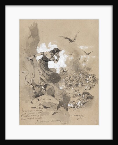 Illustration to the poem The Angel of Death by M. Lermontov, 1898 by Anton Ivanovich Kandaurov