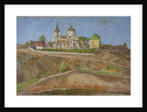Tarkhany. View of the Church of the Archangel Michael, 1938 by Meer Michailovich Gokhstein