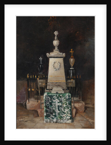 Lermontovs tombstone in Tarkhany, 1883 by A.S. Mezentsov