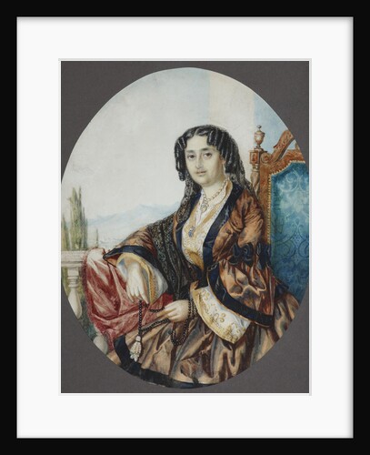 Portrait of Princess Nino Aleksandrovna Griboyedova (née Chavchavadze), 1856 by Helene Franken